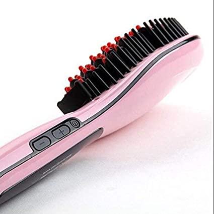 FIGMENT Hair Electric Comb Brush 3 in 1 Ceramic Fast Hair Straightener