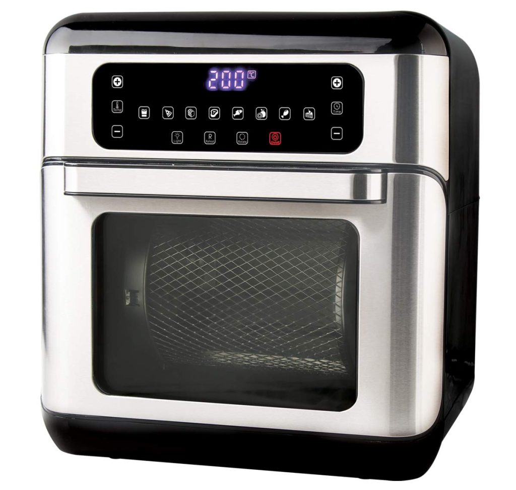 Havells Air Oven Digi 1500 watt Combination of Oven Toaster Griller, Air Fryer & Dehydrator (Black), 4.6 Liter